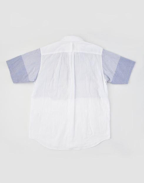 シボライトオックスのパッチワークシャツ